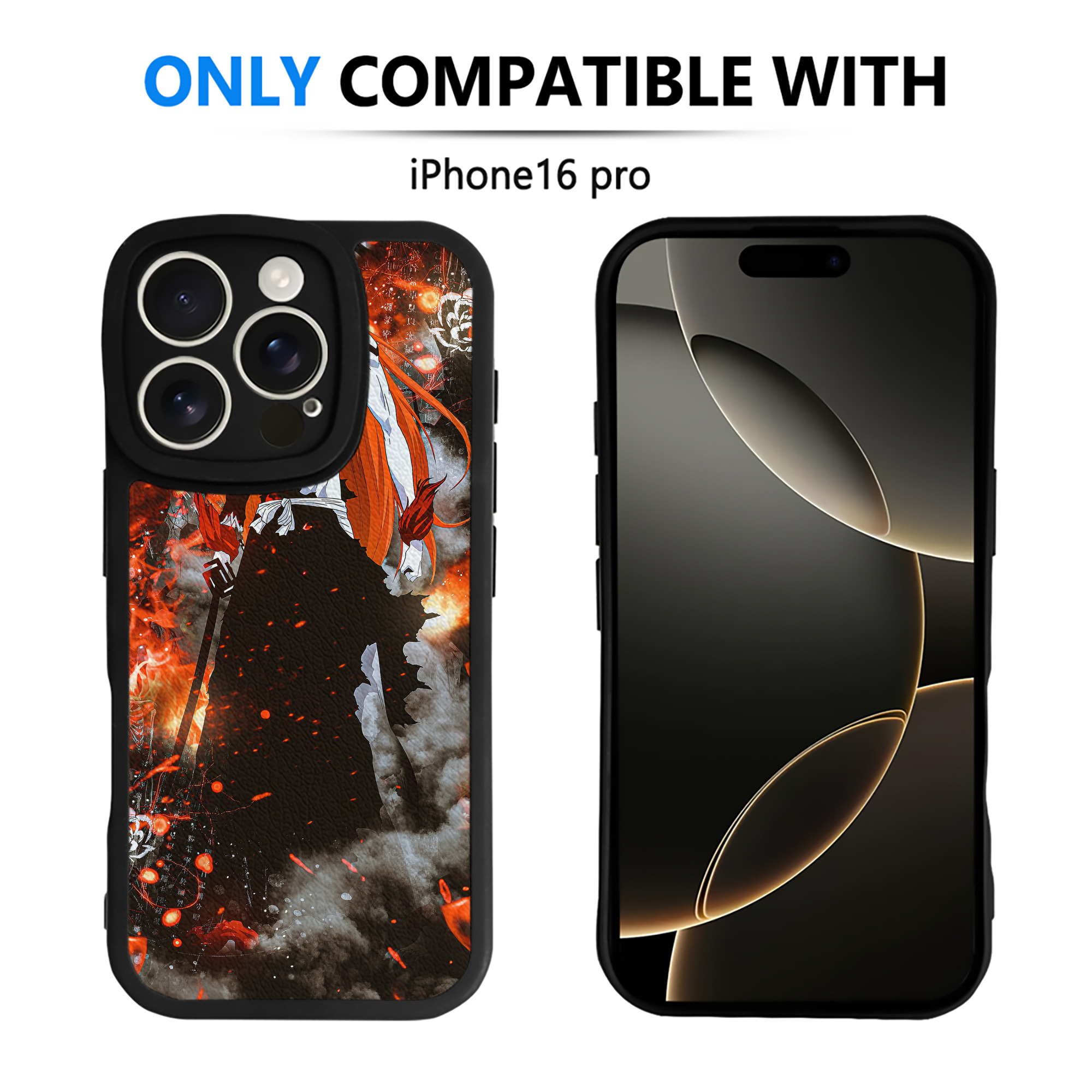 （画像用） ブリーチ BLEACH 【iPhone 16シリーズ対応】シリコンスマホケース（レザー調） 材質：シリコン